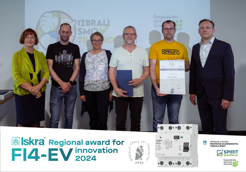 Iskra FI4-EV circuit breaker with the Silver Award